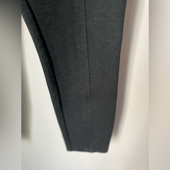 High-Rise Ponte-Knit Stevie Pants In Heather Gray Size Medium - Picture 4 of 9